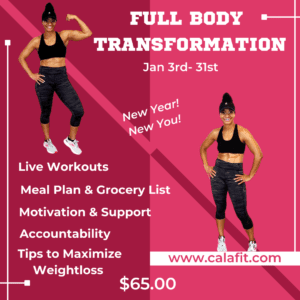 Full body transformation plan details